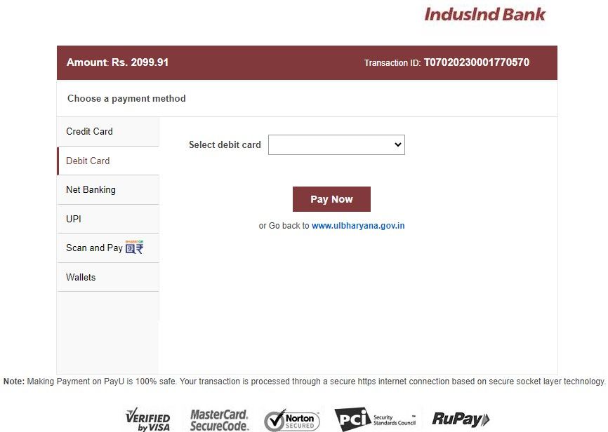 House tax payment window